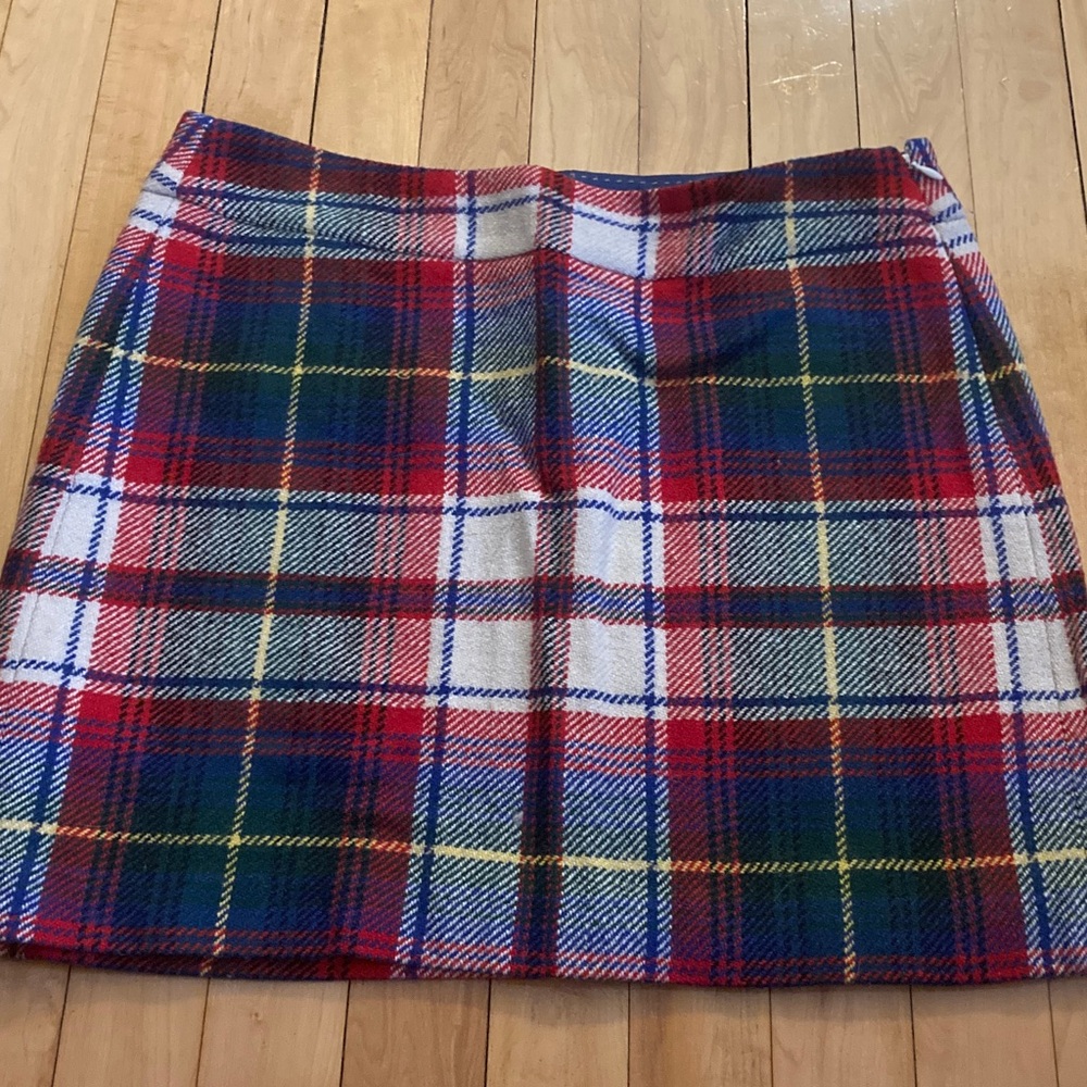 J.Crew Plaid Tartan Skirt - Red, Blue, Green and White Size 6
